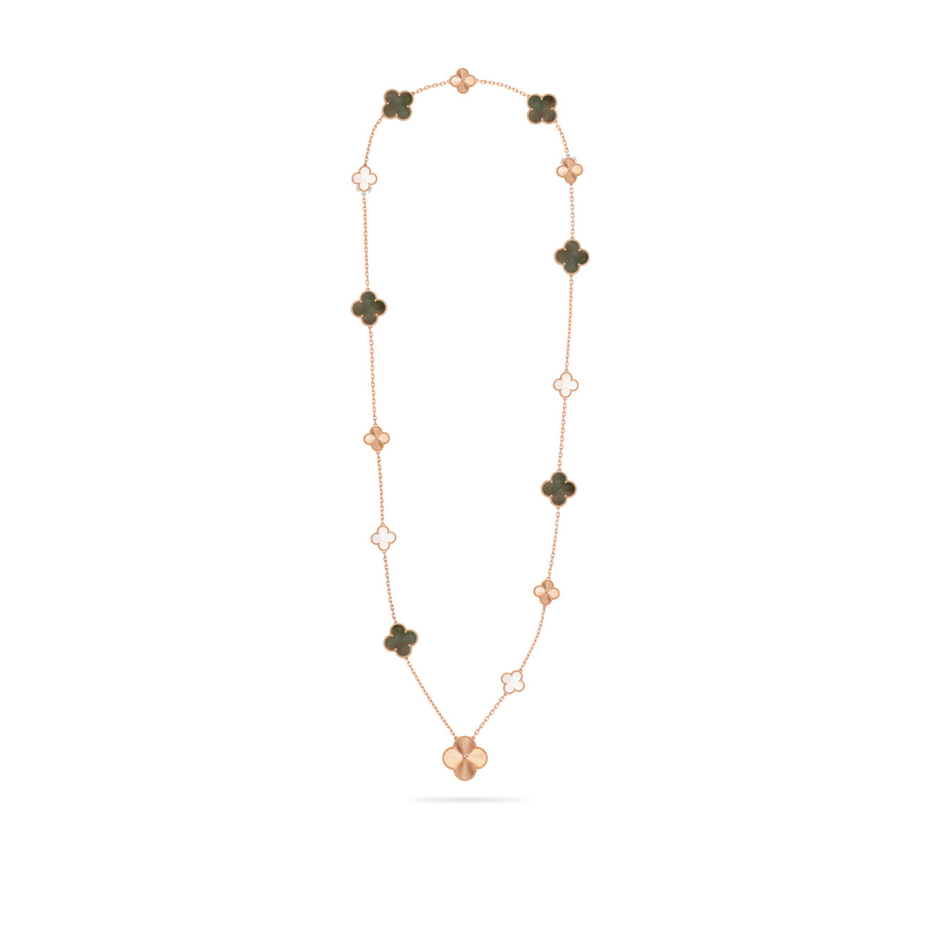 V*n Cl**f arpels magic alhambra transformable long necklace, 15 motifs vcarpgv200